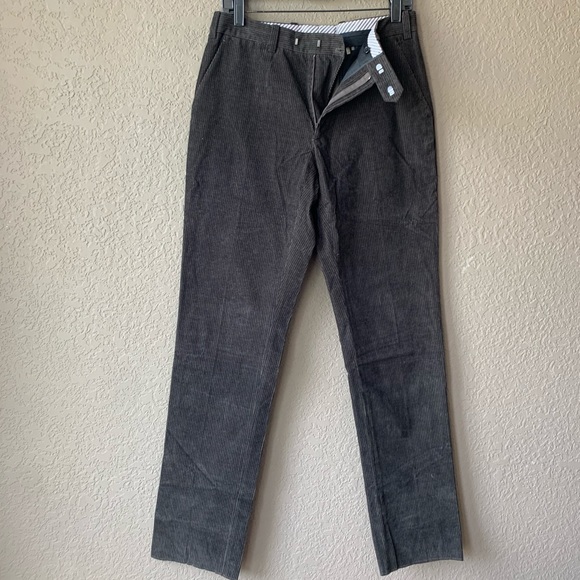 Elie Tahari fitted plain front unhemmed cordoruy - Picture 12 of 13